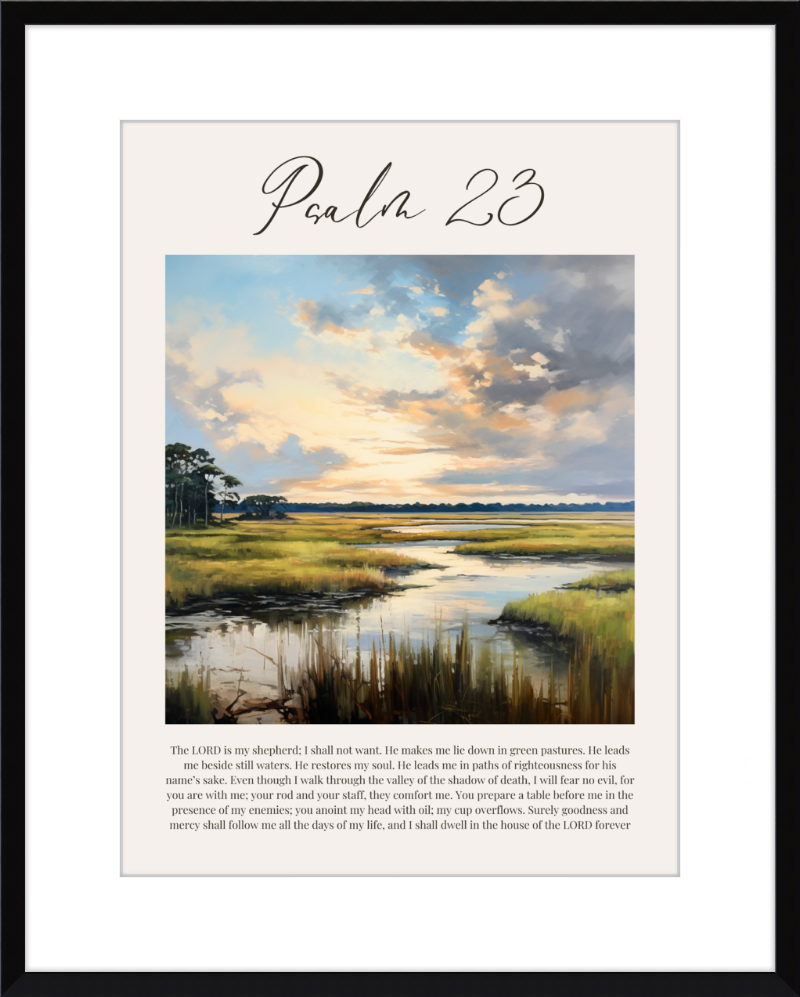 Psalm 23 ESV Low Country