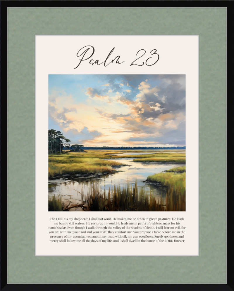 Psalm 23 ESV Low Country