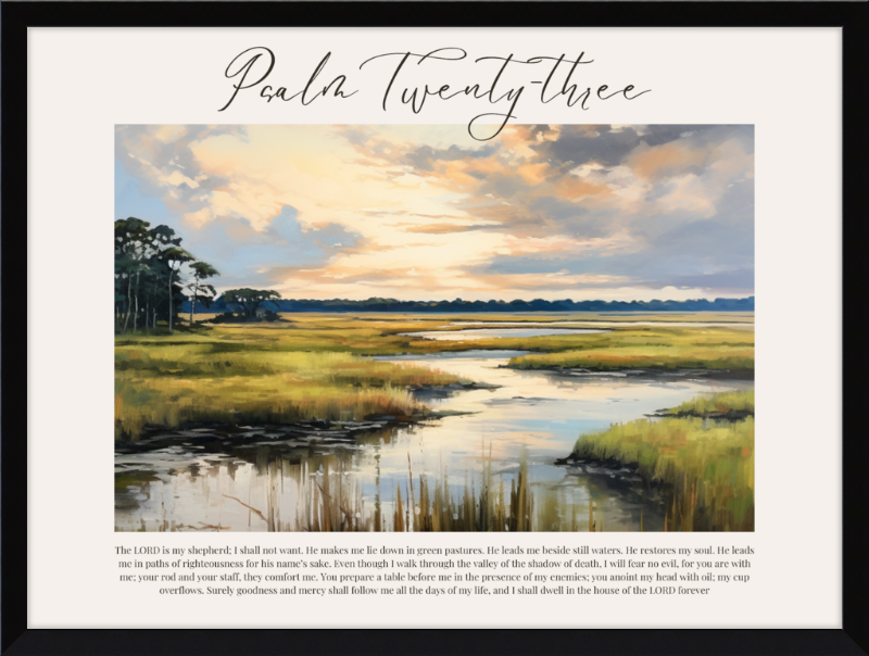 Psalm 23 ESV Low Country Horizontal