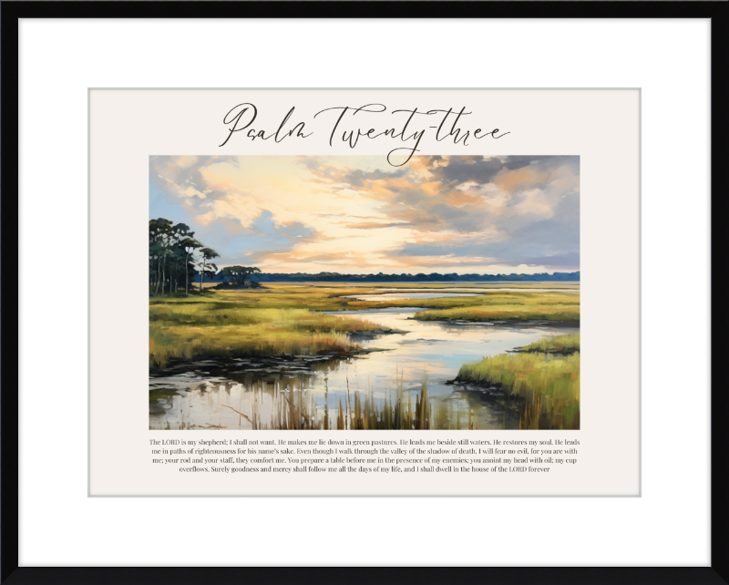 Psalm 23 ESV Low Country Horizontal