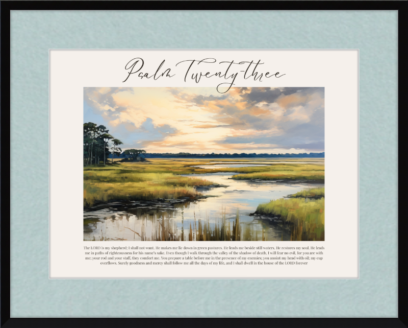 Psalm 23 ESV Low Country Horizontal