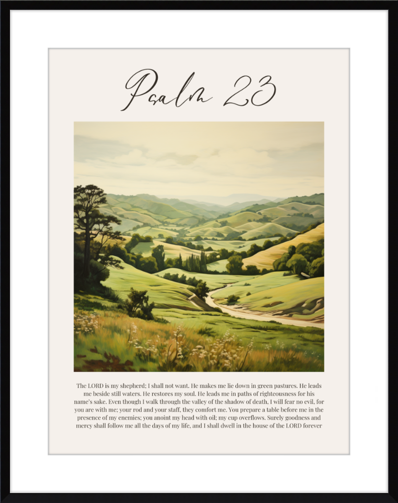 Psalm 23 ESV Italian Countryside