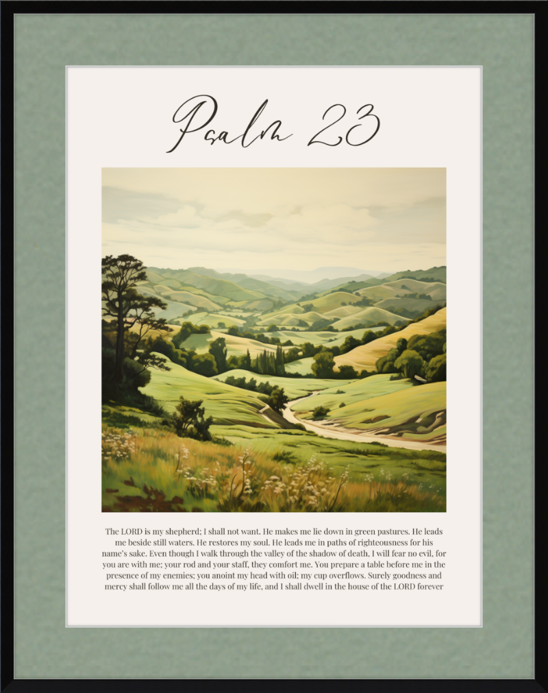 Psalm 23 ESV Italian Countryside