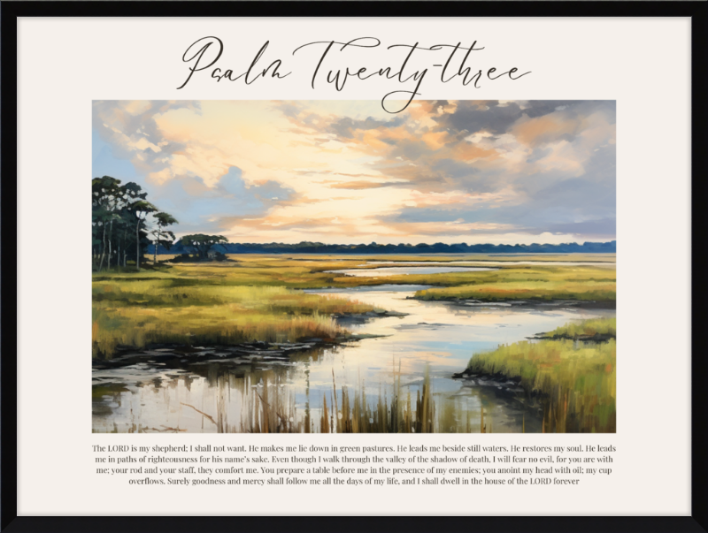 Psalm 23 ESV Low Country Horizontal