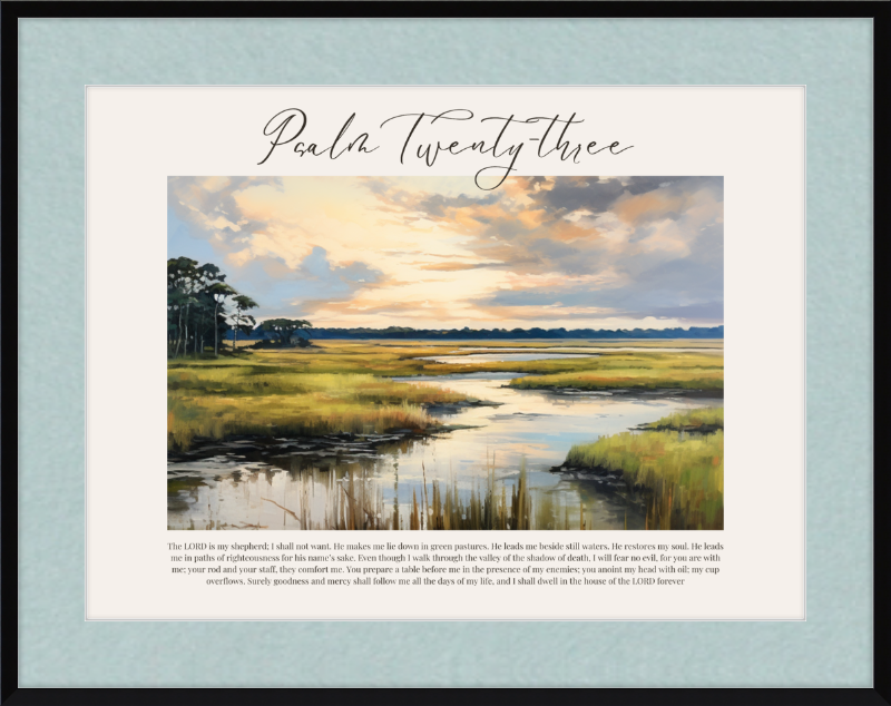 Psalm 23 ESV Low Country Horizontal