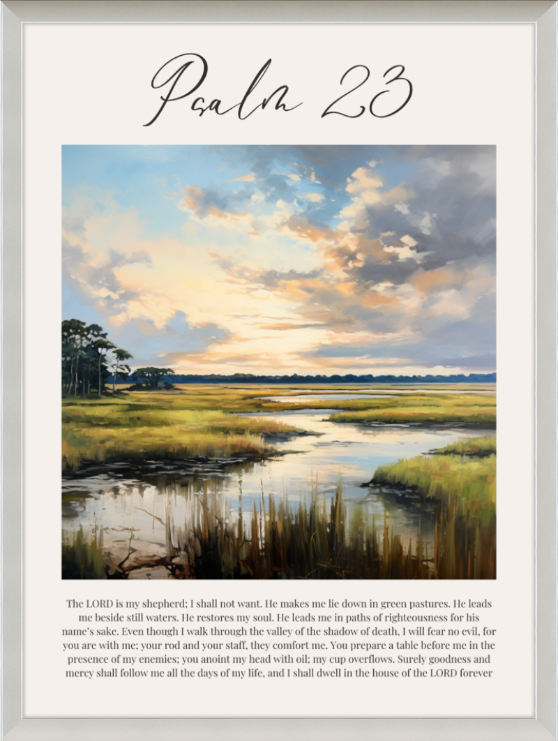 Psalm 23 ESV Low Country