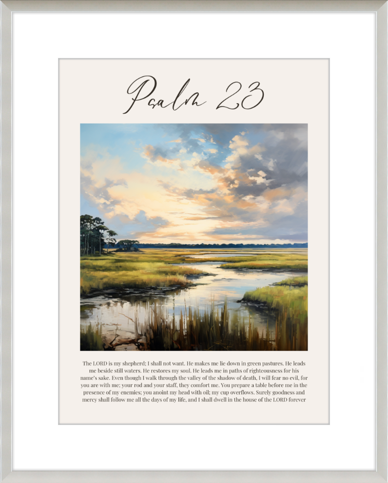 Psalm 23 ESV Low Country