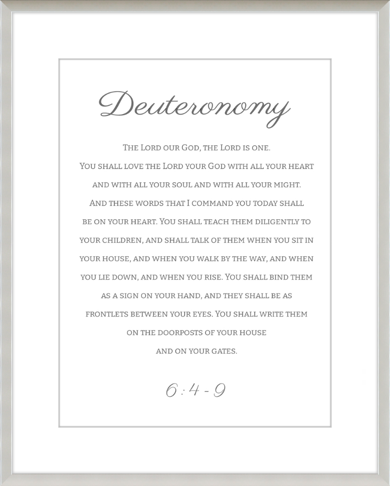 Deuteronomy 6:4-9 ESV Cursive