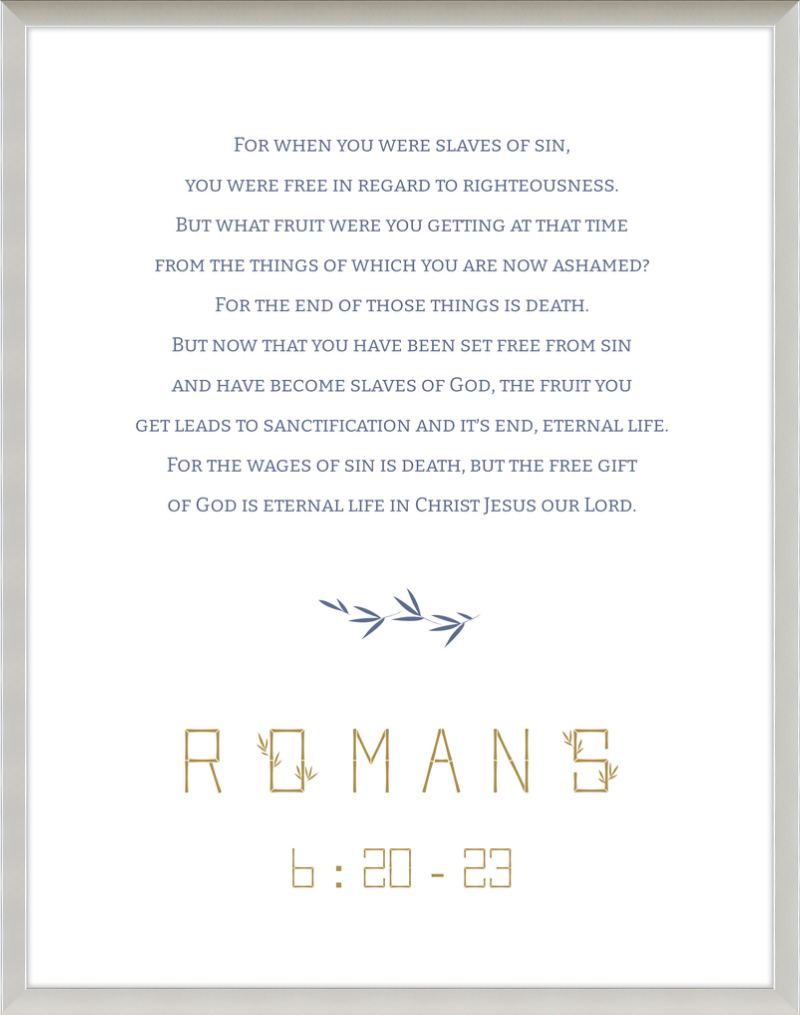 Romans 6:20-23 ESV Bamboo