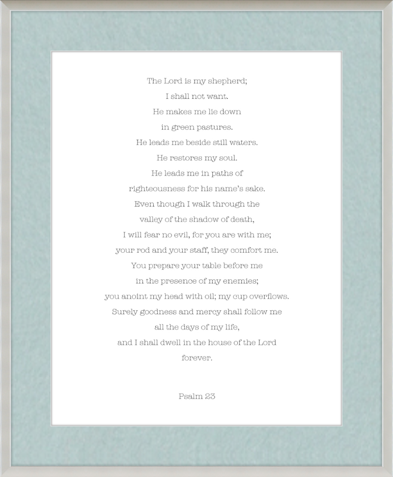 Psalm 23 ESV Typewriter