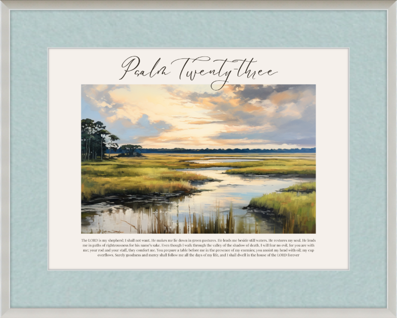 Psalm 23 ESV Low Country Horizontal