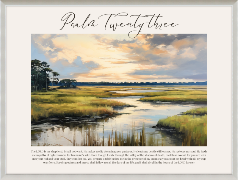 Psalm 23 ESV Low Country Horizontal