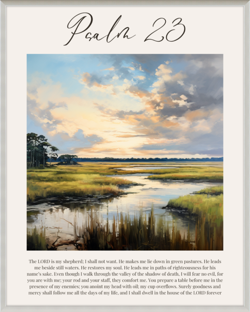 Psalm 23 ESV Low Country