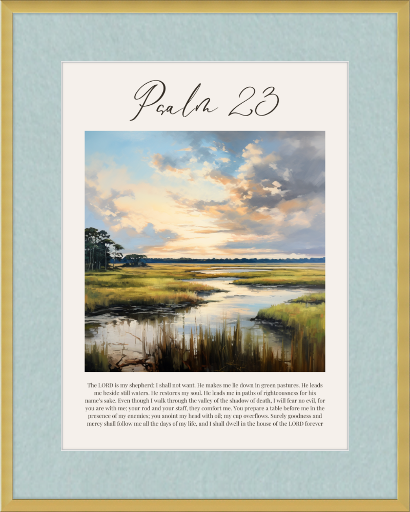 Psalm 23 ESV Low Country