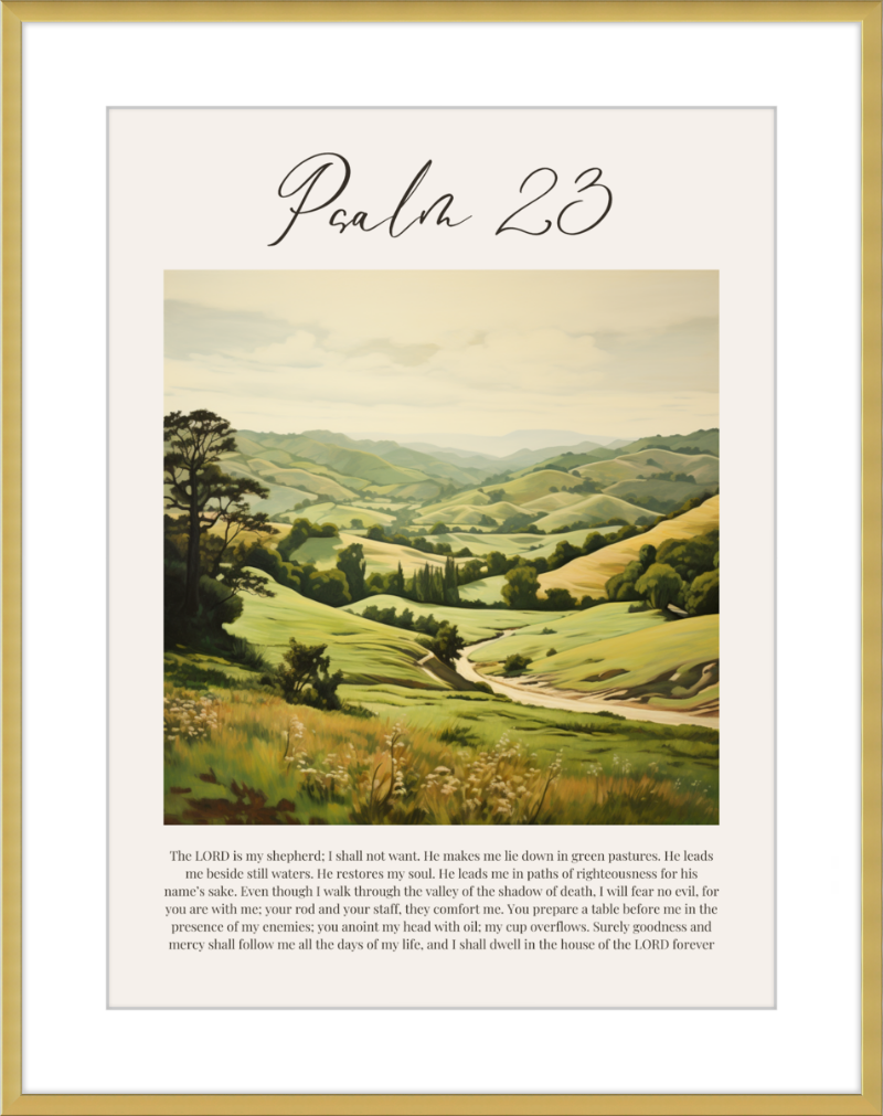 Psalm 23 ESV Italian Countryside