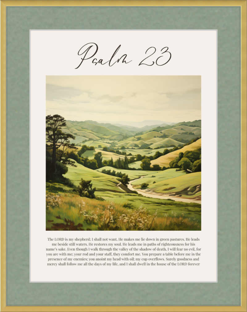 Psalm 23 ESV Italian Countryside