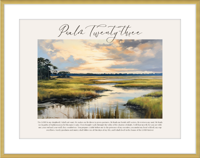 Psalm 23 ESV Low Country Horizontal