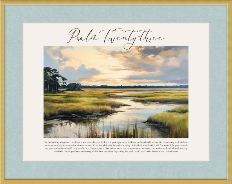 Psalm 23 ESV Low Country Horizontal