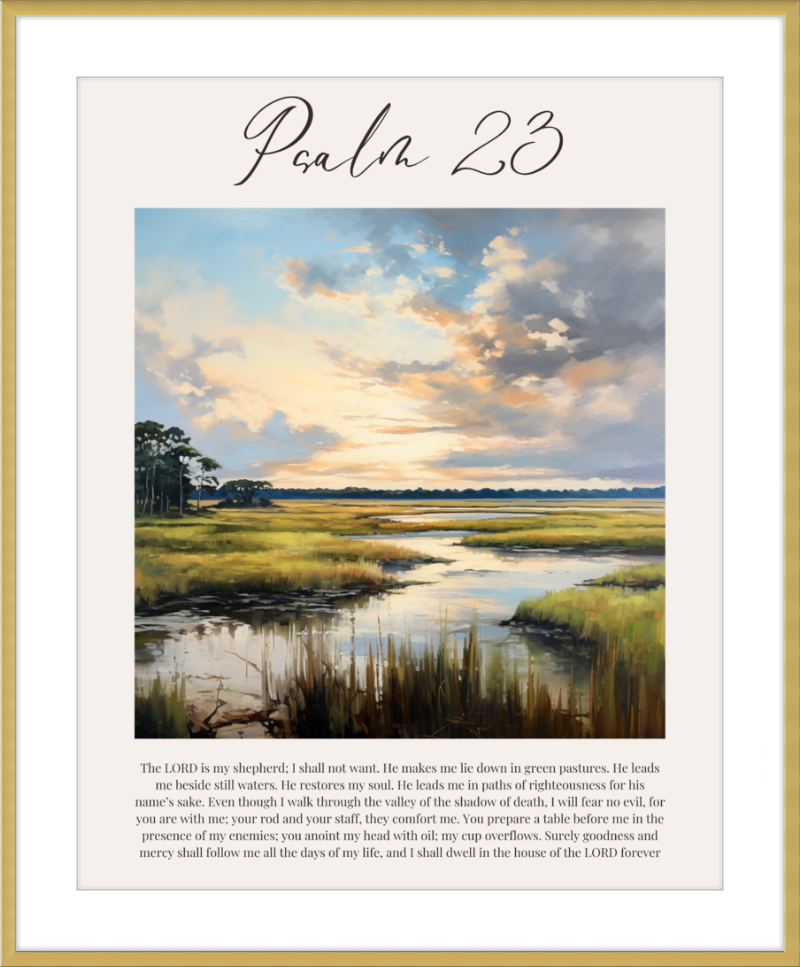 Psalm 23 ESV Low Country