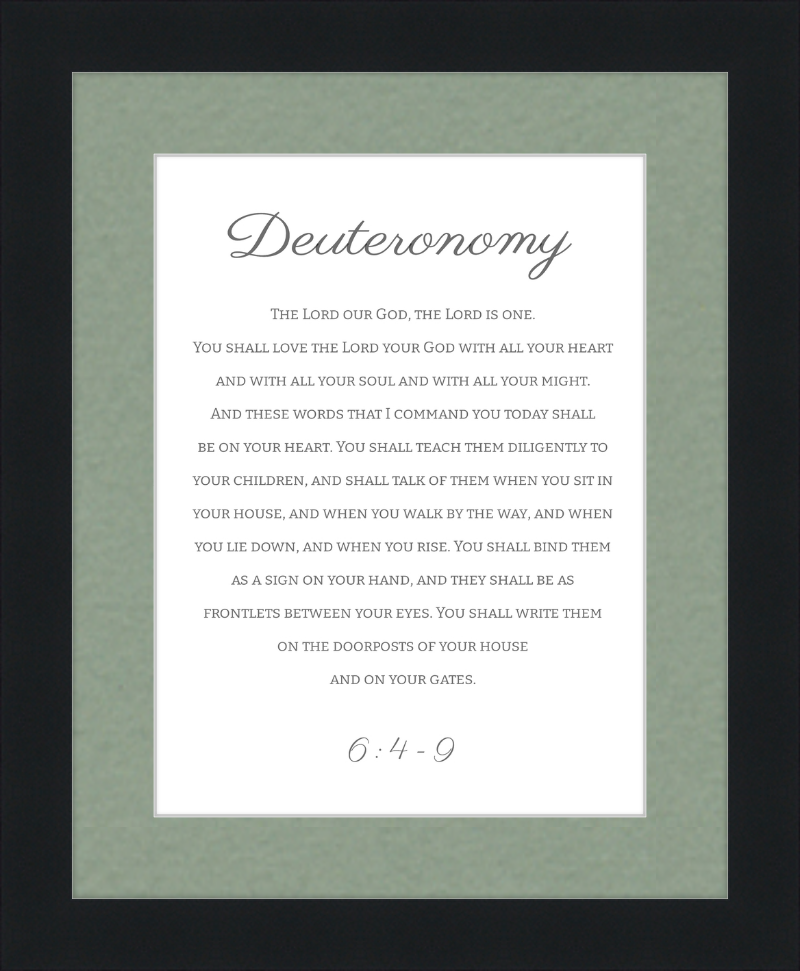 Deuteronomy 6:4-9 ESV Cursive