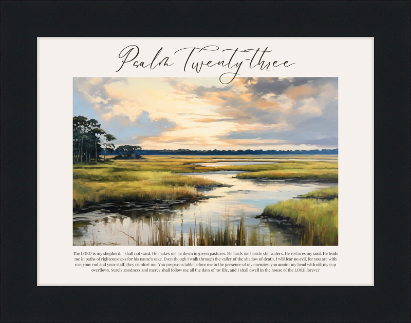 Psalm 23 ESV Low Country Horizontal