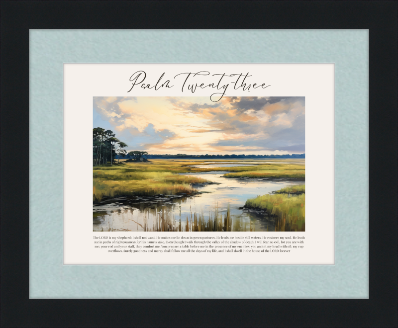 Psalm 23 ESV Low Country Horizontal