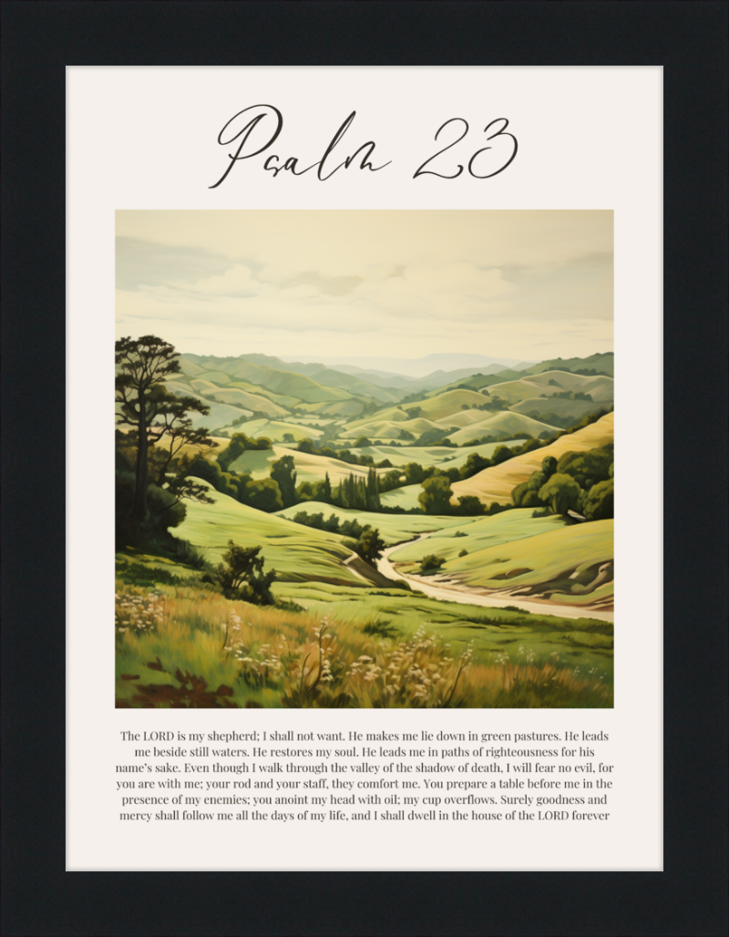 Psalm 23 ESV Italian Countryside