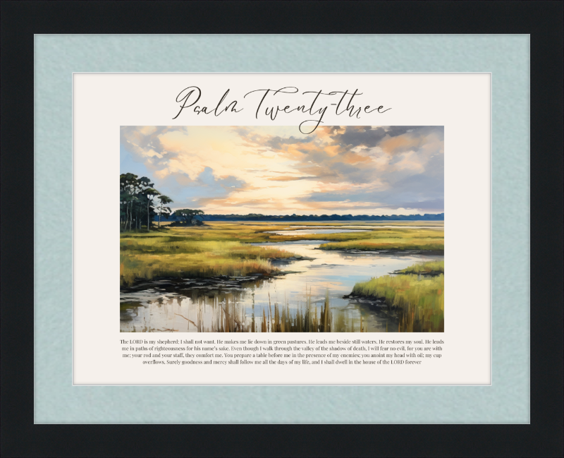 Psalm 23 ESV Low Country Horizontal