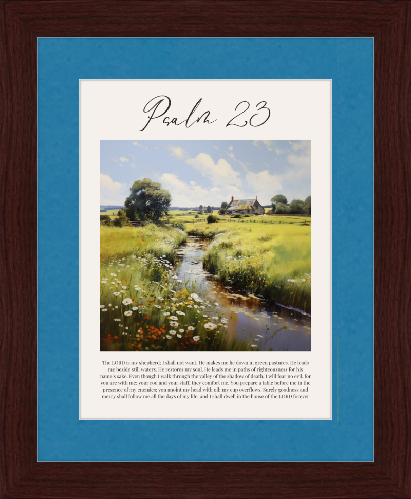 Psalm 23 ESV English Countryside