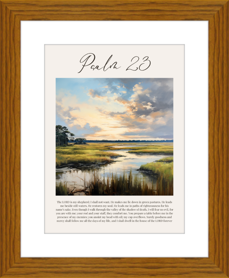 Psalm 23 ESV Low Country