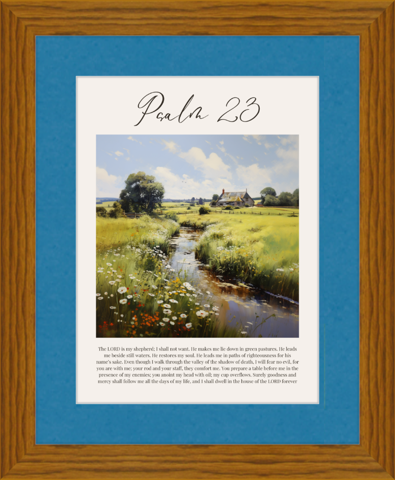 Psalm 23 ESV English Countryside