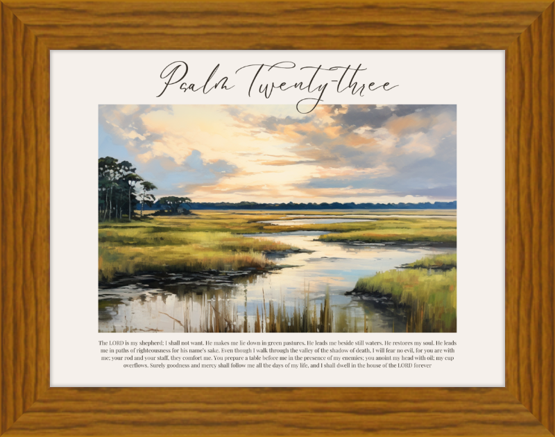 Psalm 23 ESV Low Country Horizontal