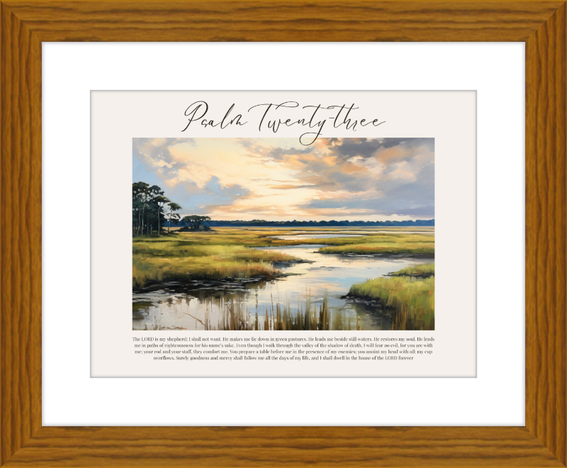 Psalm 23 ESV Low Country Horizontal