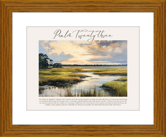 Psalm 23 ESV Low Country Horizontal