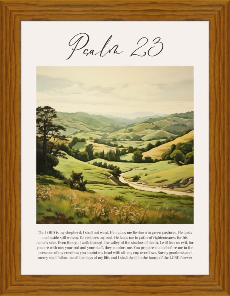 Psalm 23 ESV Italian Countryside