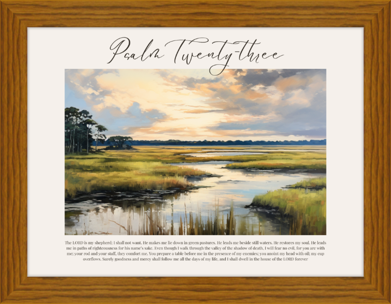 Psalm 23 ESV Low Country Horizontal