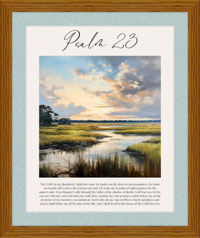 Psalm 23 ESV Low Country