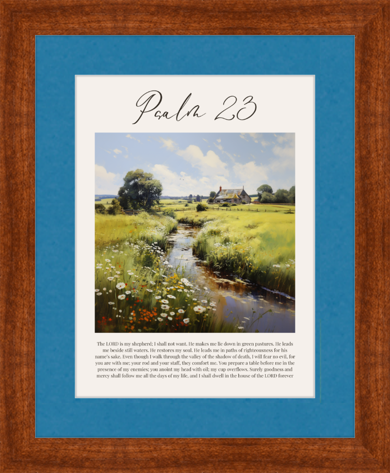 Psalm 23 ESV English Countryside