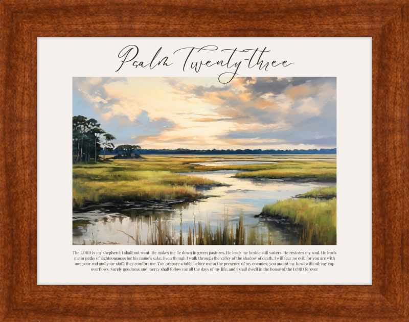 Psalm 23 ESV Low Country Horizontal