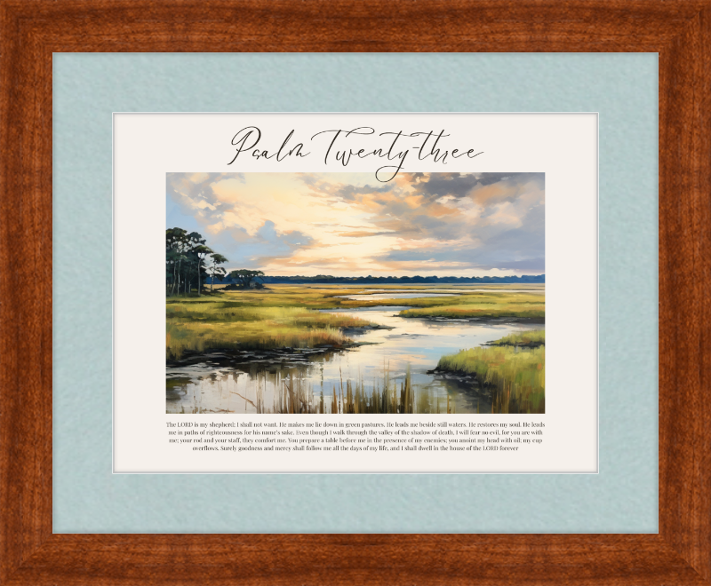 Psalm 23 ESV Low Country Horizontal