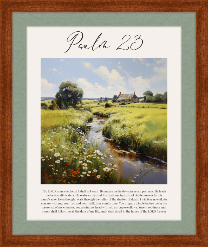 Psalm 23 ESV English Countryside