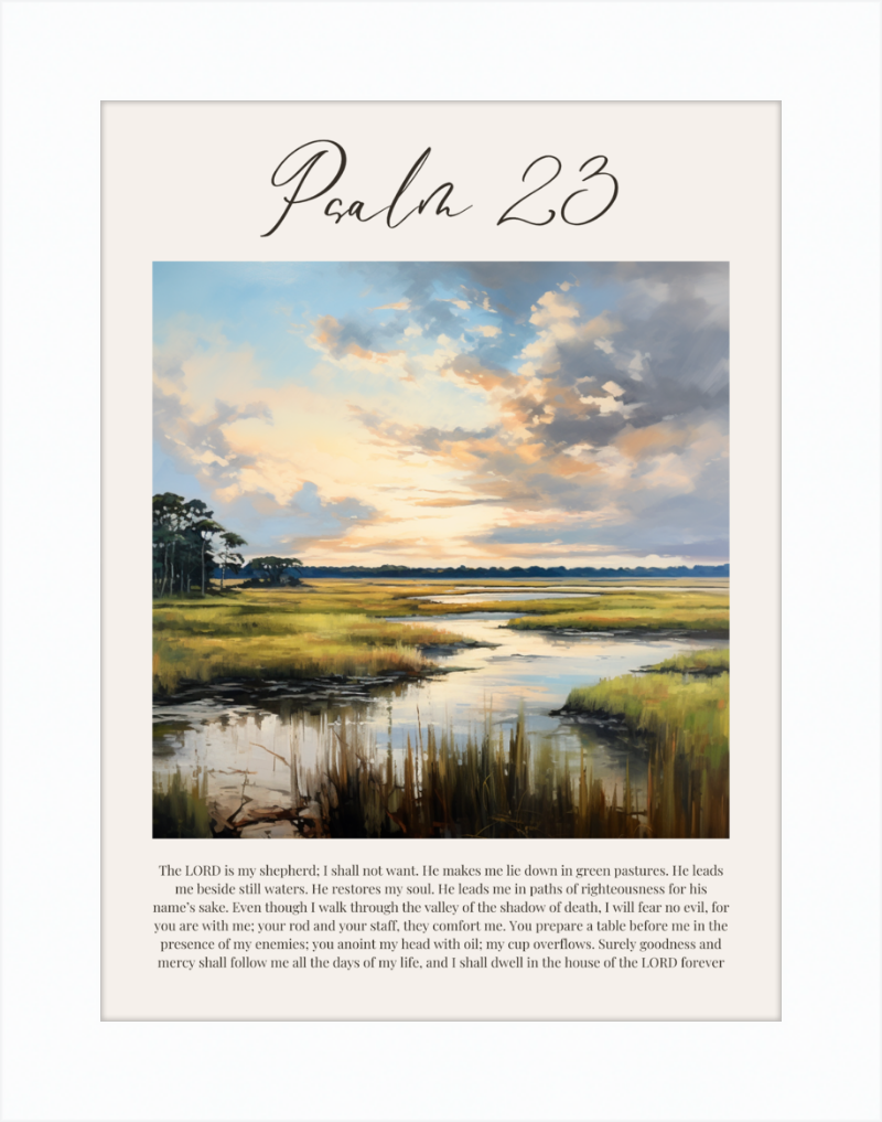 Psalm 23 ESV Low Country