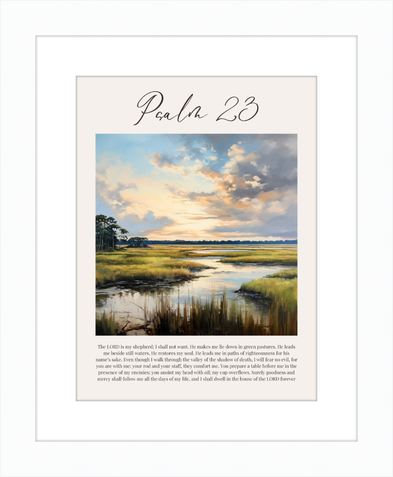 Psalm 23 ESV Low Country