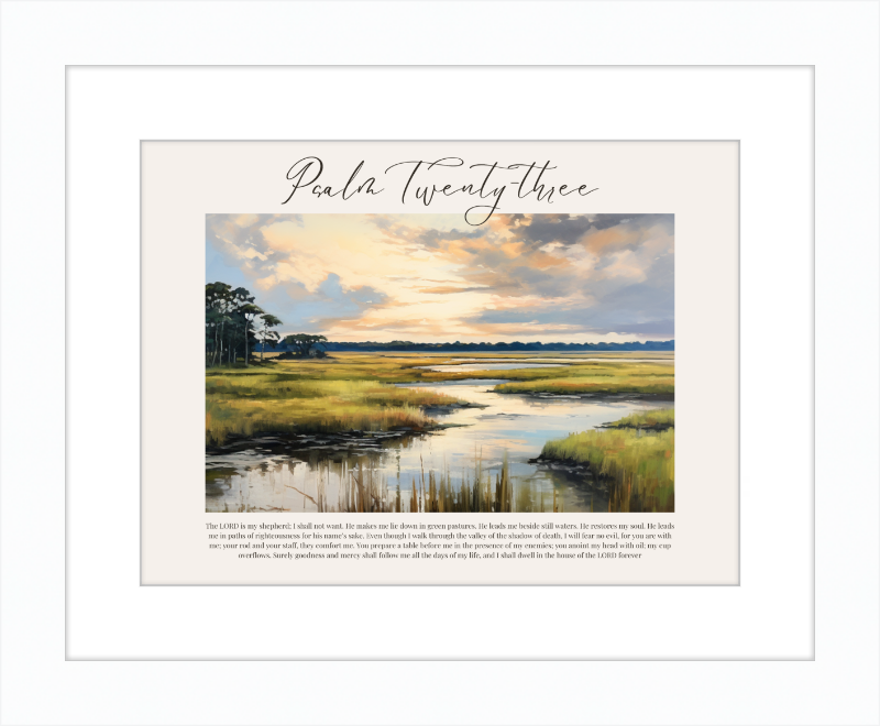 Psalm 23 ESV Low Country Horizontal