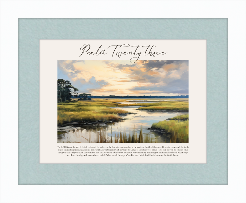 Psalm 23 ESV Low Country Horizontal