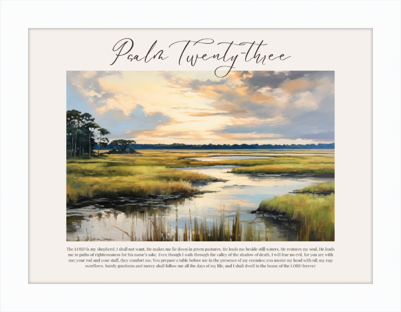 Psalm 23 ESV Low Country Horizontal