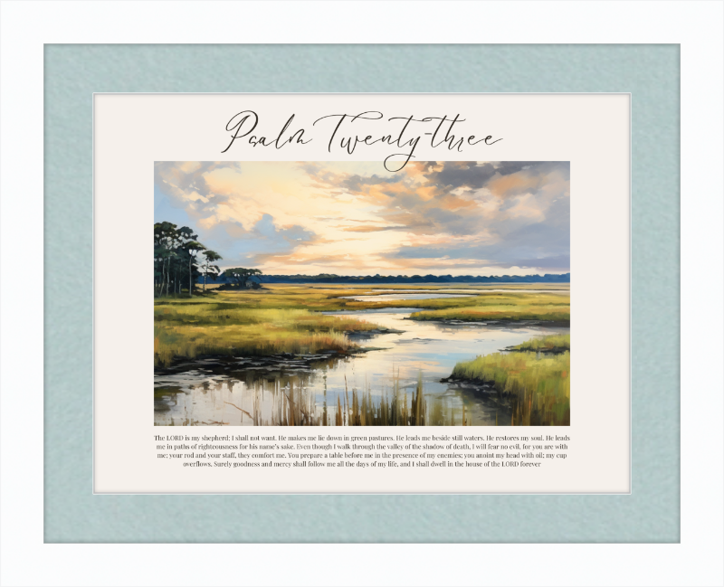 Psalm 23 ESV Low Country Horizontal