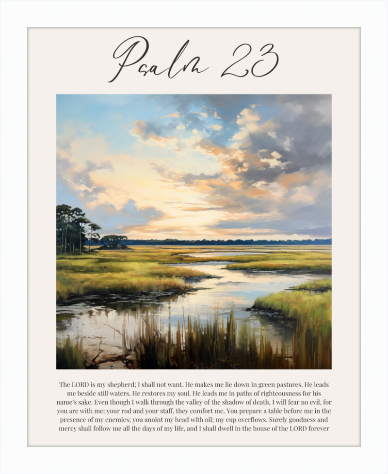 Psalm 23 ESV Low Country