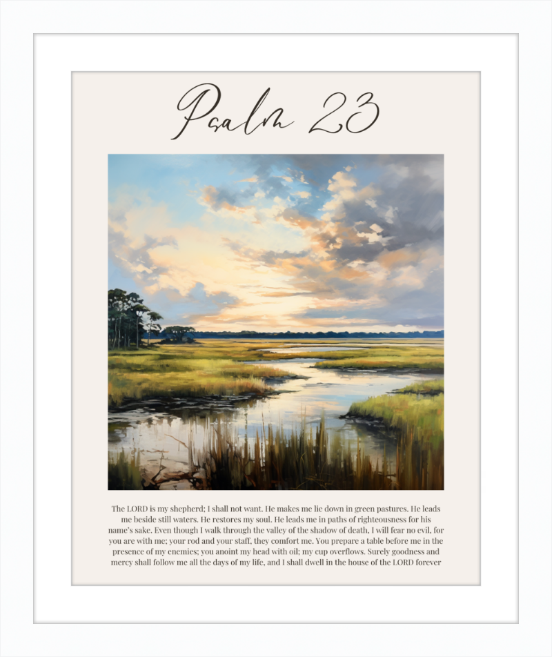 Psalm 23 ESV Low Country