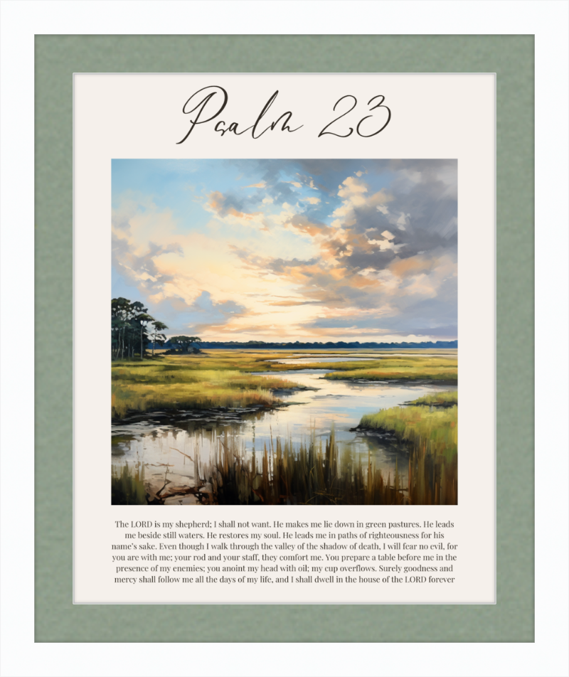 Psalm 23 ESV Low Country